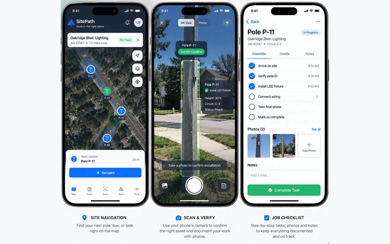 SitePath field operations mobile application